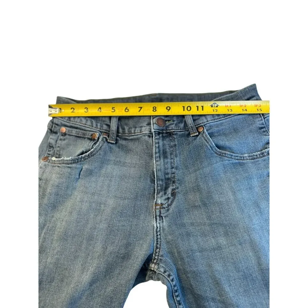 Vintage Wrangler Men's Straight Blue Faded Jeans‎ Size ~30x32
